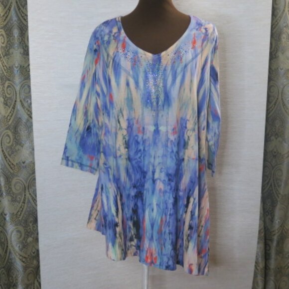 Multi color blouse, Large - Picture 1 of 3